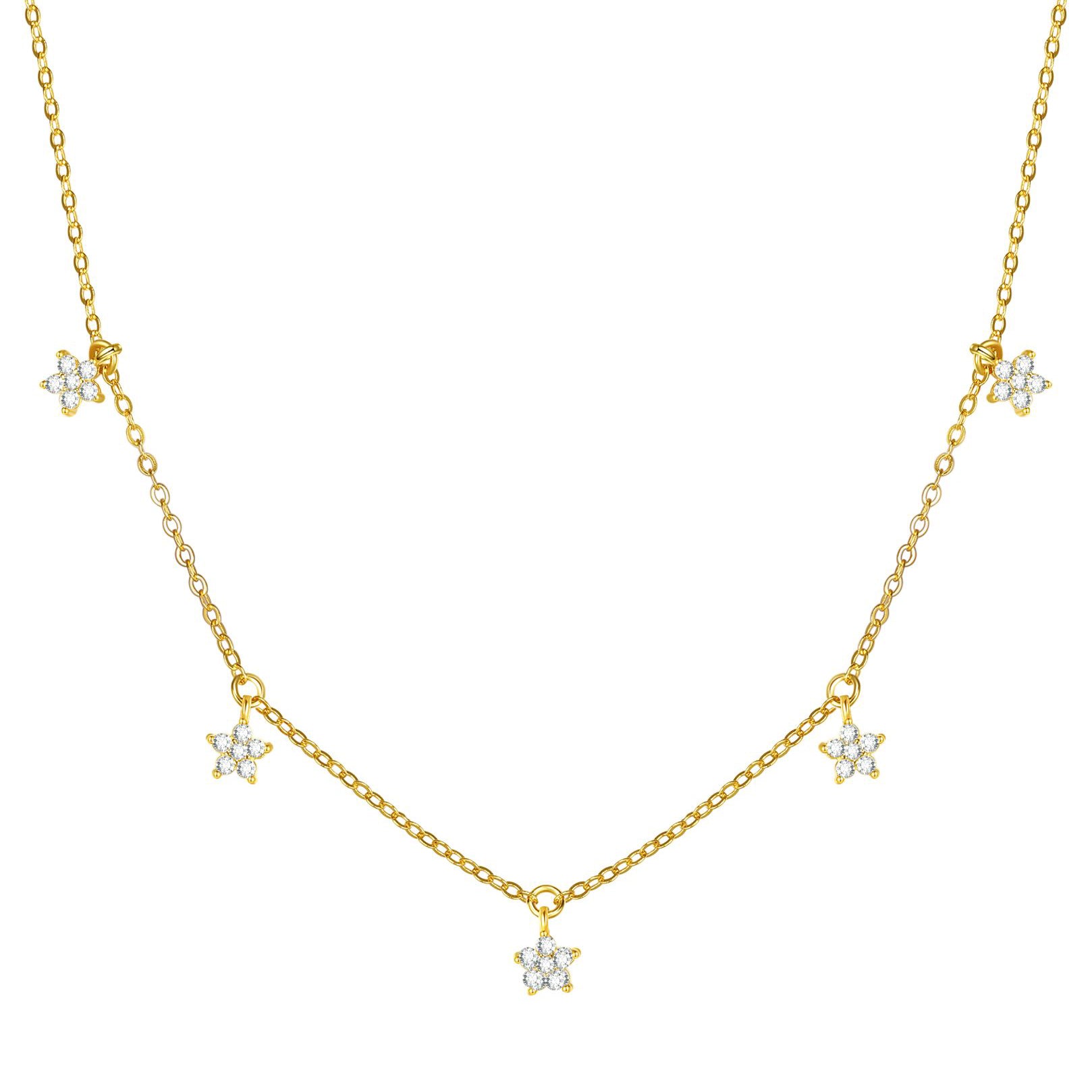 Collier Bloom Charm Sterling Argent